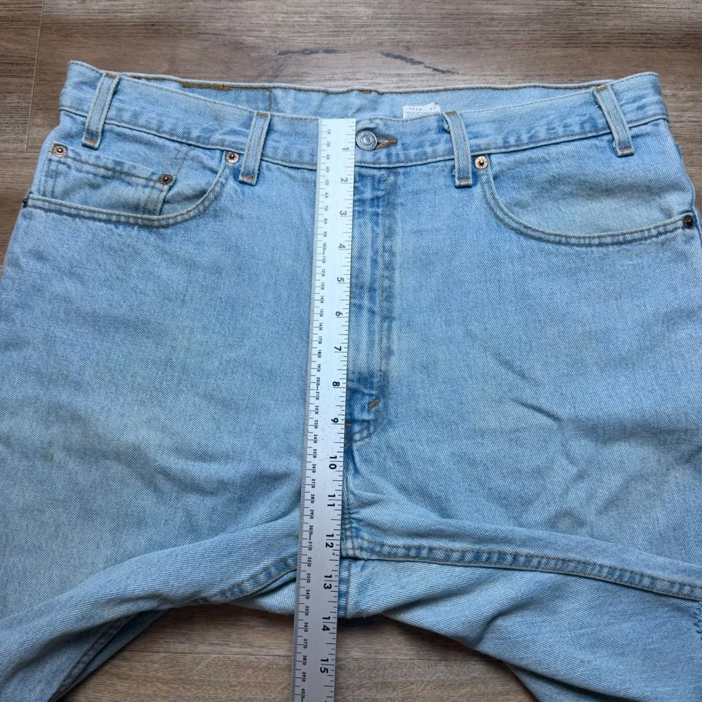 Vintage Levi's 550 Jean Shorts Mens 38 Blue Relaxed Fit Cut Off Made in USA